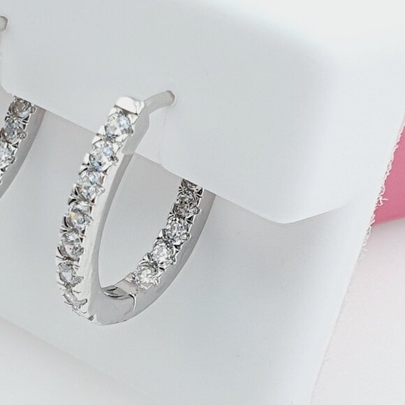 "925 Sterling Silver Cubic Zirconia Earrings, U19254669 - Picture 8 of 11